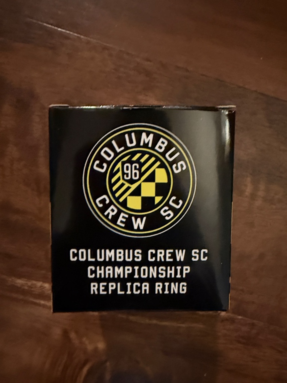 Columbus Crew SC Championship Replica Ring - Black & Yellow Packaging